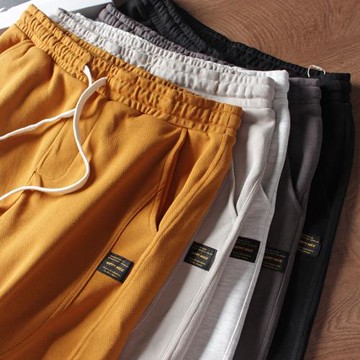 立體剪裁夏季新品男士時尚休閑水洗棉透氣運動直筒五分褲中褲短褲