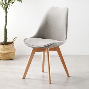 伊姆斯椅 北歐家用實木靠背伊姆斯餐椅洽談書桌現代簡約休閒咖啡廳化妝凳子【MJ194989】