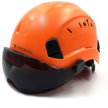 公司貨附發票 安全帽 工地頭盔 洛巴克安全頭盔防撞頭盔安全帽男護目印字頭帽戶外透氣建筑工地 快速出貨