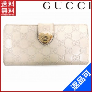 グッチ 財布 GUCCI 長財布 Wホック 二つ折り ハート金具付き オフ