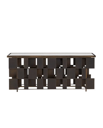 Layered Iron Console Table