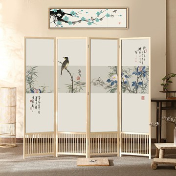 實木屏風隔斷折屏座屏玄關臥室書房辦公室客廳餐廳家用可移動屏風