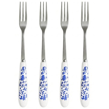 Kiyodo 森活瓷柄水果叉 6*6*19.2cm  森活瓷柄  4支