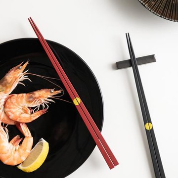 日本進口京都公長齋小菅手工圓點細竹筷子日式尖頭筷竹制面筷餐具