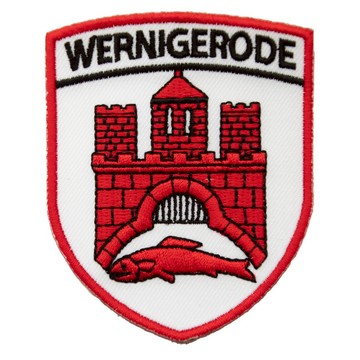 DIY刺繡徽章 飾品背膠補丁貼 德國 韋爾尼格羅德 薩克森地標 刺繡 繡片貼 裝飾貼刺繡燙布貼 _廠商直送