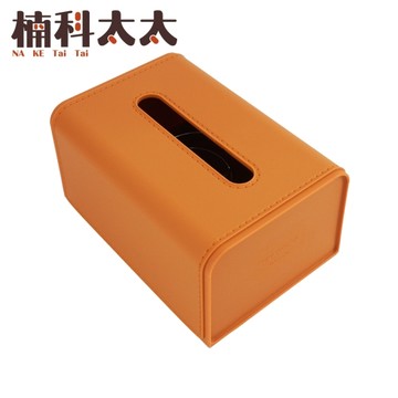 仿皮革面紙盒 愛馬仕橘 紙巾盒 面紙 仿皮革面紙套 升降面紙盒 創意面紙盒 面紙盒 衛生紙盒 FTS02H