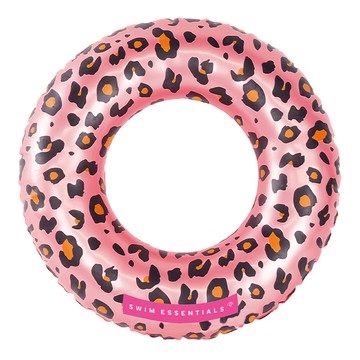 SWIM ESSENTIALS 幼兒游泳圈  玫瑰金小花豹  1個