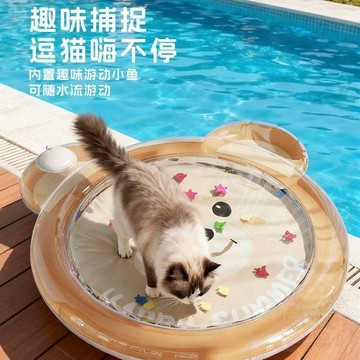 🛒下單立享優惠貓咪水牀墊寵物拍拍水墊大號狗狗夏季充氣注水冰墊涼加厚狗窩貓窩
