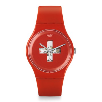 Swatch SWISS AROUND THE CLOCK 經典手錶 SUOR106 (41mm)【官方旗艦店】