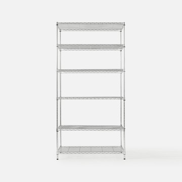 特力屋鍍鉻六層架寬106*深60*高210公分