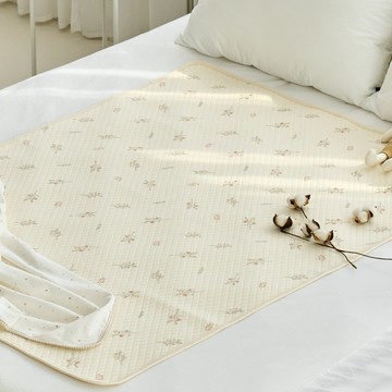 agazzang 幼兒防滑棉質防水墊 花朵款 M(100*60cm) 1個  M