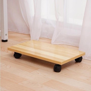 臺式電腦主機托架辦公室簡約桌下平板機箱底座收納架可移動花盆架