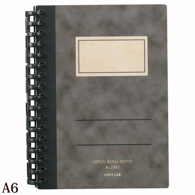 ノート ノートブック オープンリングノート リングノート A6 A6サイズ 文房具 文具 オフィス 事務用品 学校 クラシカル オシャレ リヒトラブ 通販 Lineポイント最大get Lineショッピング