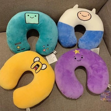 U型枕🎀 可愛探險時光卡通u型枕飛機汽車簡約便攜旅行枕學生午睡枕護頸枕