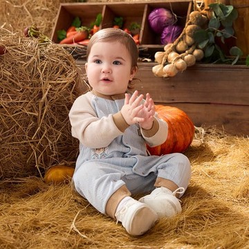 經典比得男胡蘿蔔針織長袖兔裝 (天絲棉)