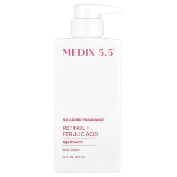 Medix 5.5, 身體乳，逆齡，視黃醇 + 阿魏酸，15 液量盎司（444 毫升）