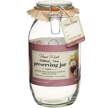 《KitchenCraft》扣式密封玻璃罐-2100ml-- 保鮮罐 咖啡罐 收納罐 零食罐 儲物罐