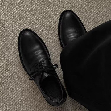 尖頭皮鞋男2026新款厚底增高黑色翹頭德比英倫通勤正裝商務牛津鞋