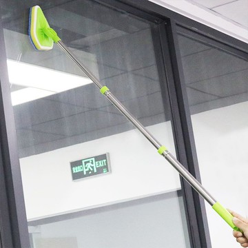 三角清潔海綿刷 伸縮三角清潔刷 浴室地板刷 清潔刷 廁所刷 地板清潔刷 海綿刷 刮水 刷子 擦玻璃器 #衛浴#清潔海綿