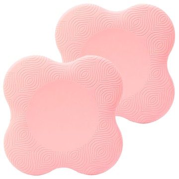瑜珈跪墊 PU材質 適用於瑜珈 平板支撐 伸展運動 四種顏色  20 x 20 x 1cm  粉色  2個