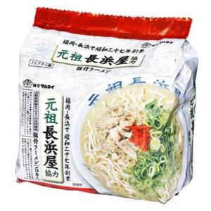 元祖長浜屋協力豚骨ラーメン 5食×6袋 合計30食 ラーメン インスタント 長浜 豚骨 とんこつ ノンフライめん 麺