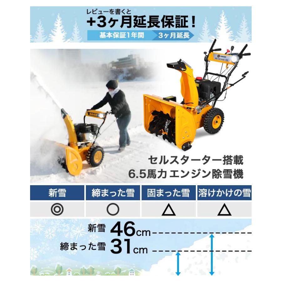 ＜即納 12月限定 直前割＞エンジン式除雪機（自走式）除雪幅56cm HG-K6560C