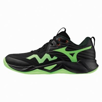 Mizuno 排球鞋 Wave Momentum PRO 男鞋 綠 黑 抓地 緩震 美津濃 V1GA2540-49