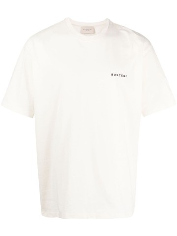 Buscemi - logo-print cotton T-shirt - men - Cotton - S - White