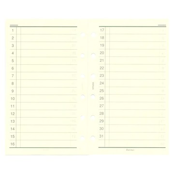 Raymay 一個月內頁 袖珍尺寸方便攜帶 月計畫一目瞭然掌握每月行程  袖珍見開  30張  1入