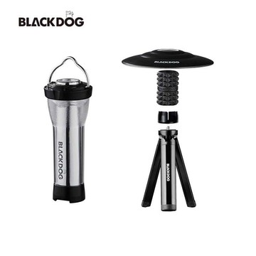BLACKDOG 黑狗 手電筒露營燈 流光銀 暖光 手電露營燈 露營燈 野營 手電筒 氛圍燈 多功能 防水 黑化