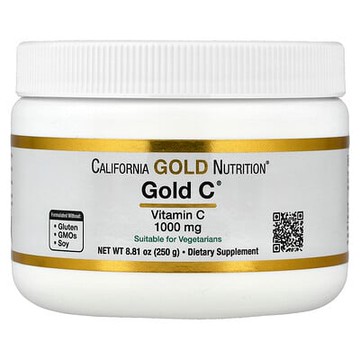 California Gold Nutrition, 黃金維生素 C 粉、維生素 C，1000 毫克，8.81 盎司（250 克）