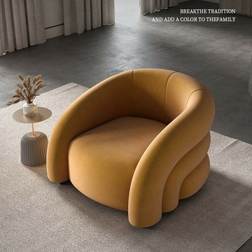 免運 可開發票 輕奢單人沙發椅小戶型客廳北歐單椅休閑網紅椅子臥室陽臺懶人沙發