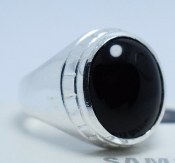 男款黑血紅葉門紅瑪瑙戒指 葉門瑪瑙 925純銀手工戒指