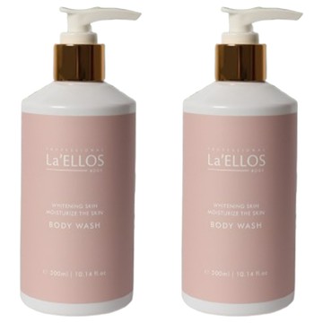 La'ELLOS 愛諾斯 蘋果肌嫩白沐浴露  300g  2瓶  300ml