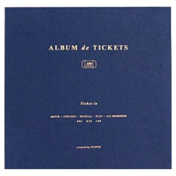ICONIC Ticket In v4 票券收藏冊  50片  1套  海軍藍