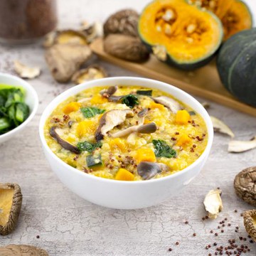 【蘭揚食品】玉膳蕈菇南瓜粥400G-植物五辛素