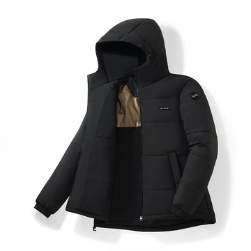 【WIWI】熱導石墨烯連帽羽絲絨衣(中性M-5XL)防風外套 羽絨外套 輕羽絨外套 連帽外套 連帽