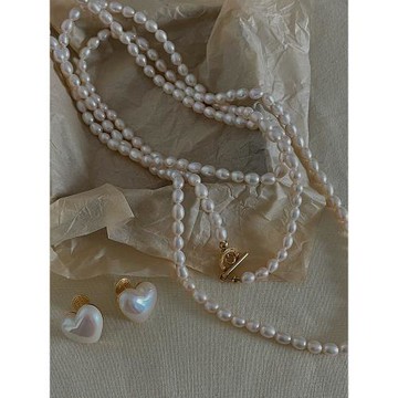 長款天然淡水珍珠項鏈女輕奢頸鏈毛衣鏈2024新款爆款媽媽禮物