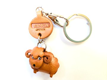 羊 動物 迷你 真皮鑰匙圈 手作 日本製 立體造型 VANCA