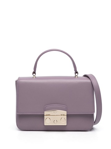 Furla - mini leather tote bag - women - Polyester/Leather/Polyamide/Polyurethane - One Size - Purple