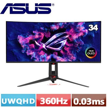 ASUS華碩 34型 ROG Swift OLED PG34WCDN 曲面電競螢幕