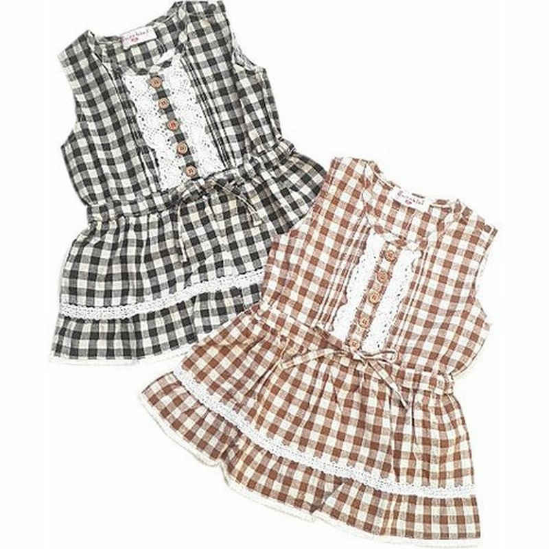 激安セール 子供服 ベビー ワンピース 胸元フリル 総柄ノースリーブワンピース 通販 Lineポイント最大0 5 Get Lineショッピング