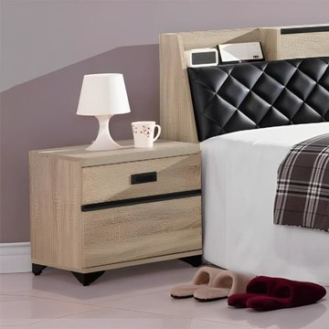 【好傢俱】俊耀橡木床頭櫃 寬48.4公分