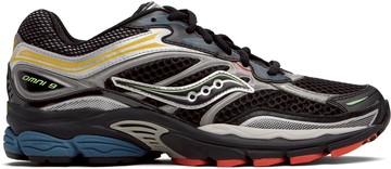 Saucony 黑色 & 灰色 ProGrid Omni 9 运动鞋