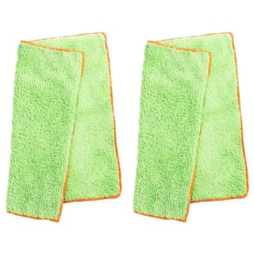 HIKARI 日光生活 超級吸水抹布2入組 30x30cm  綠色  1組