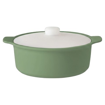 SiliPot 鉑金矽膠多功能加深蒸鍋 附蓋  鼠尾草綠  1個