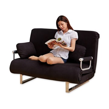 【班尼斯】 第四代COFI 柯比 日式沙發床-時尚黑麻吉