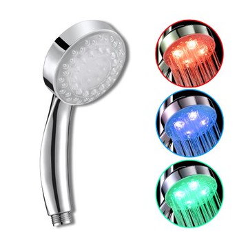 溫控三彩LED蓮蓬頭