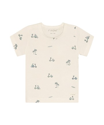 摩托車米色短袖上衣86cm