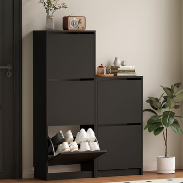 玄關架翻斗鞋櫃新款鞋櫃家用門口入戶鞋櫃玄關櫃一體落地多層鞋架